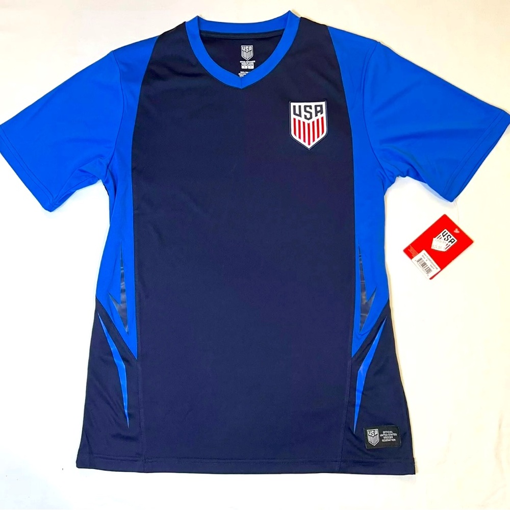 Icon Sports U.S. Soccer USMNT Adult Jersey-Inspired Shirt Navy, Large New